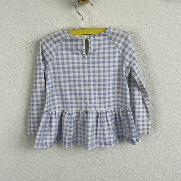Victoria Beckham Light Blue Gingham Top and Pant Set - Picture 5 of 8